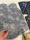 تاپ زنانه مجلسی با پارچه هندی خنک مناسب استایل تابستونی و خنک